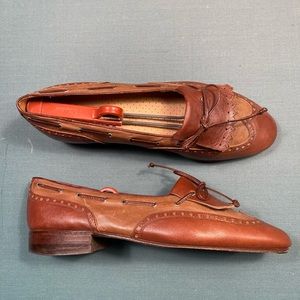 Mens Dress Shoes, Brown Leather, Size 11 1/2